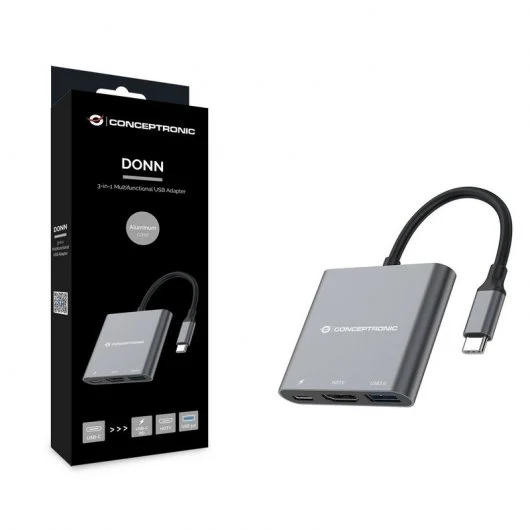 Docking Station USB-C Conceptronic para HDMI/USB3.0/USB-C PD 60W, 15 cm 4
