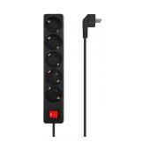 Régua Aisens 5 Tomadas Schuko 16A com Switch on/off Preta image