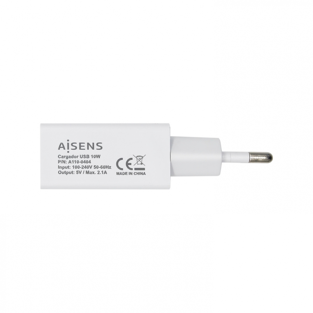 Carregador Aisens USB 5V/2A 10W Branco 2