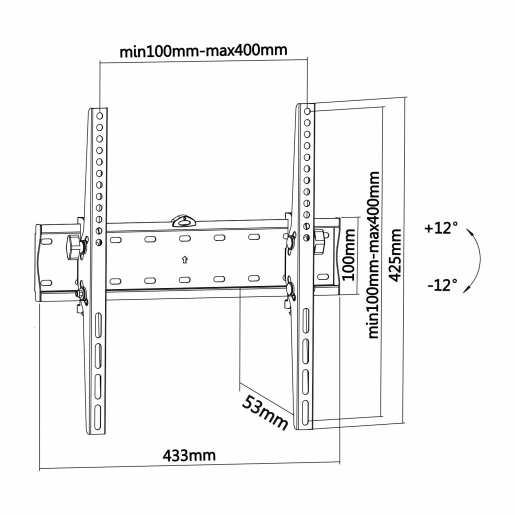 Suporte TV Aisens Inclinvel 32-55 40KG 4