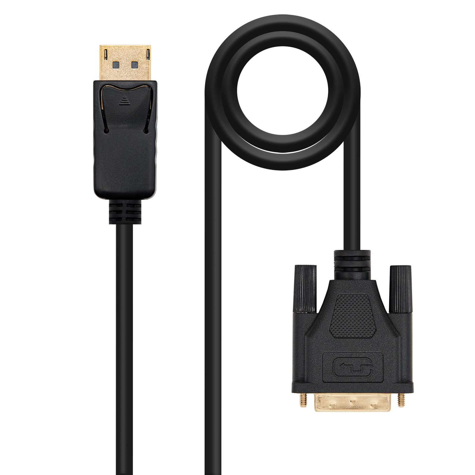 Cabo Conversor Nanocable Displayport a DVI 2m Preto 1