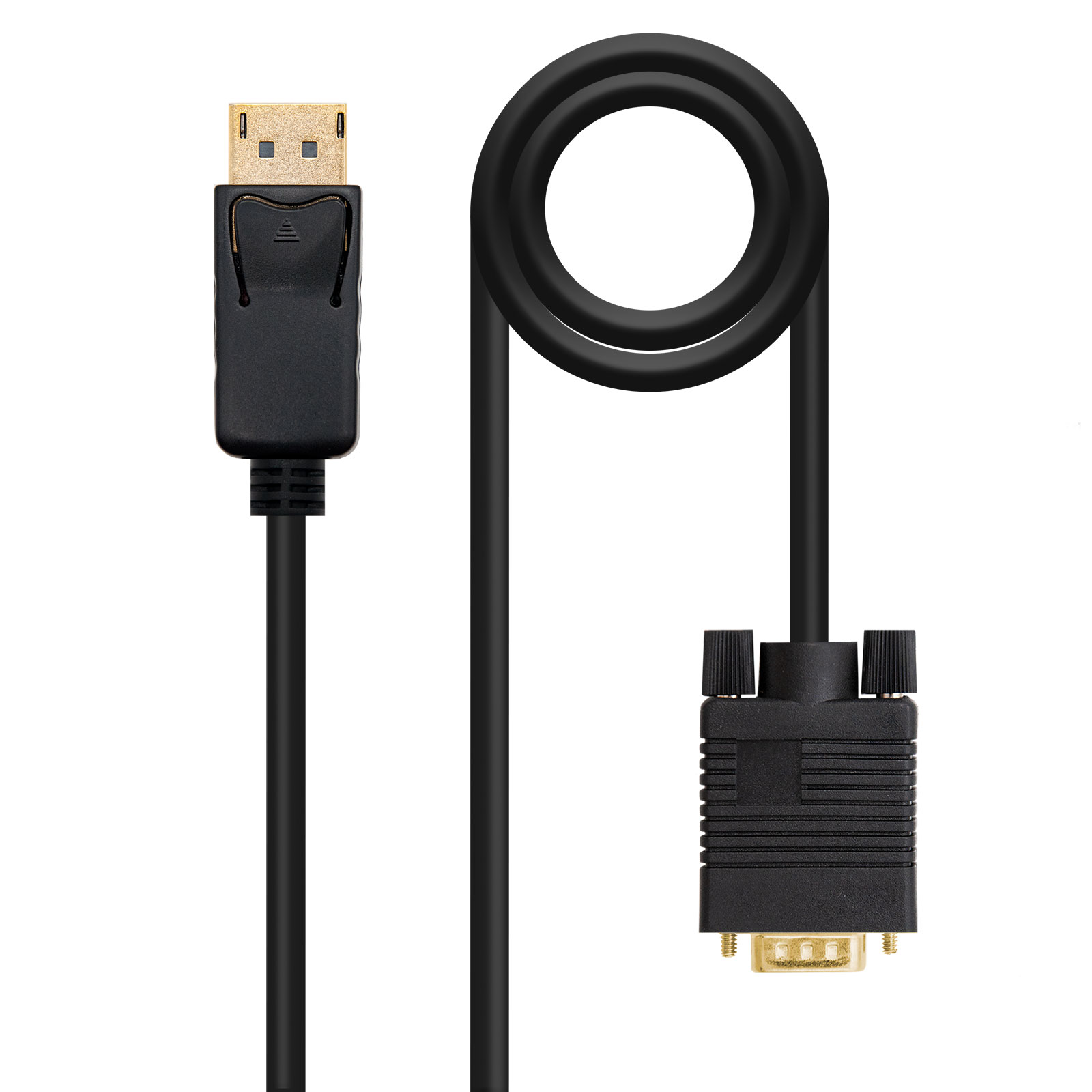 Cabo Conversor Nanocable Displayport a VGA 2m Preto 1