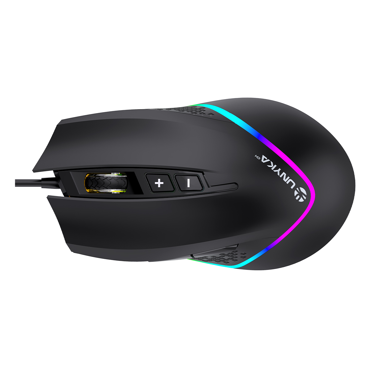 Rato ptico Unyka Nova M244 RGB Gaming 6400DPI Preto 2