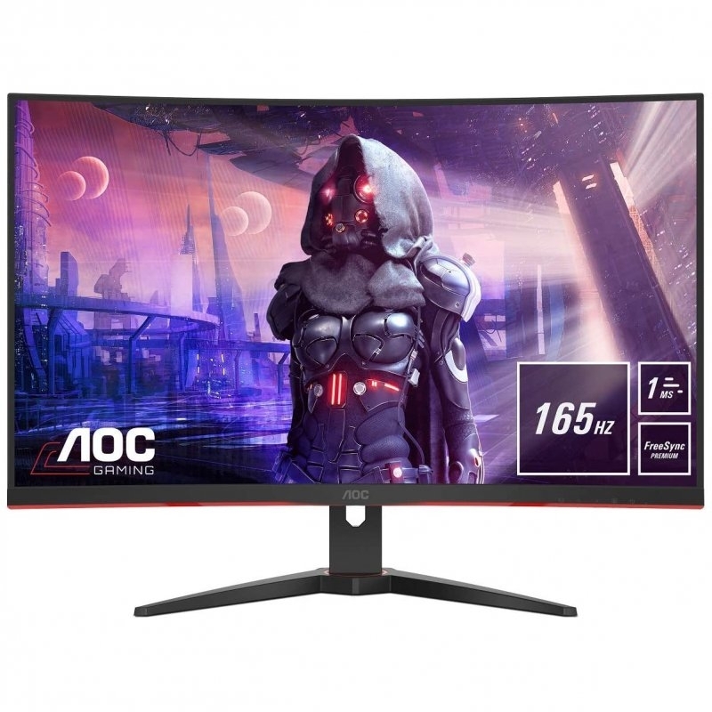 Monitor Curvo AOC Gaming 31.5 C32G2AE/BK VA FHD 165Hz 1ms Freesync Premium 1