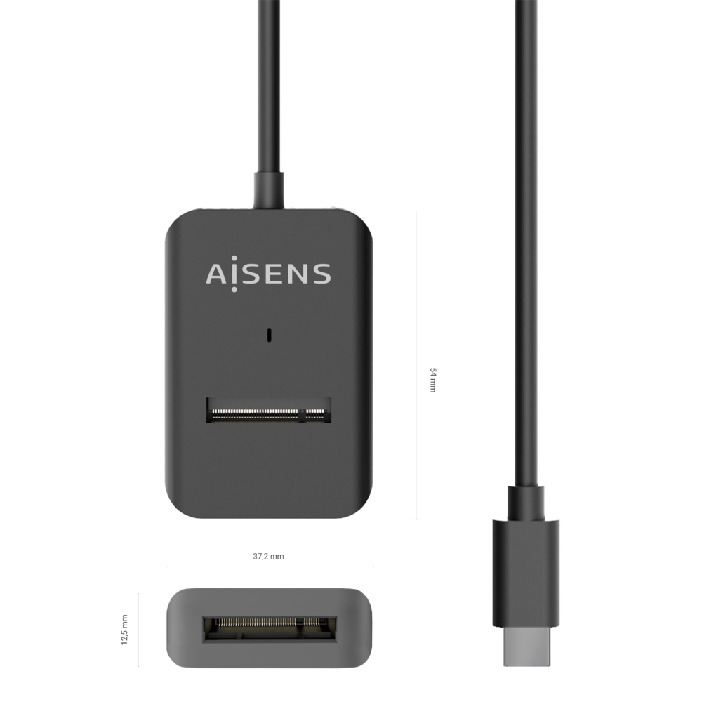 Dock Aisens ASUC-M2D011-BK SATA/NVMe para USB-C 2