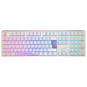Teclado Ducky ONE 3 Classic Full-Size Pure White, Hot-swappable, MX-Silent Red, RGB, PBT - Mecânico PT image