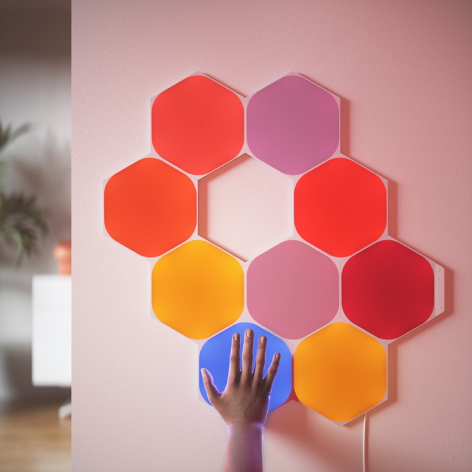 Nanoleaf - Shapes Hexagons Kit (starter+15 panels) 4