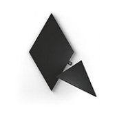 Nanoleaf - Shapes Triangles Expansion Pck Black (3 panels) image