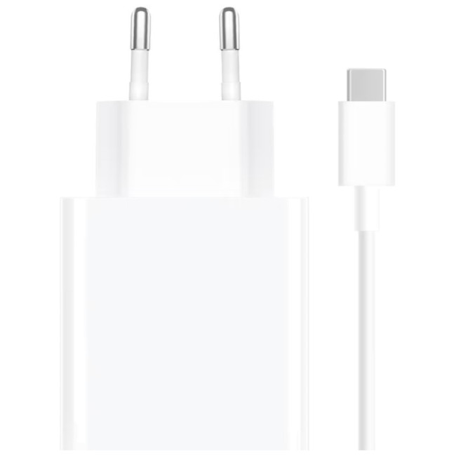 Carregador Xiaomi Mi 33W USB-A + Cabo Charger USB-C Branco 1