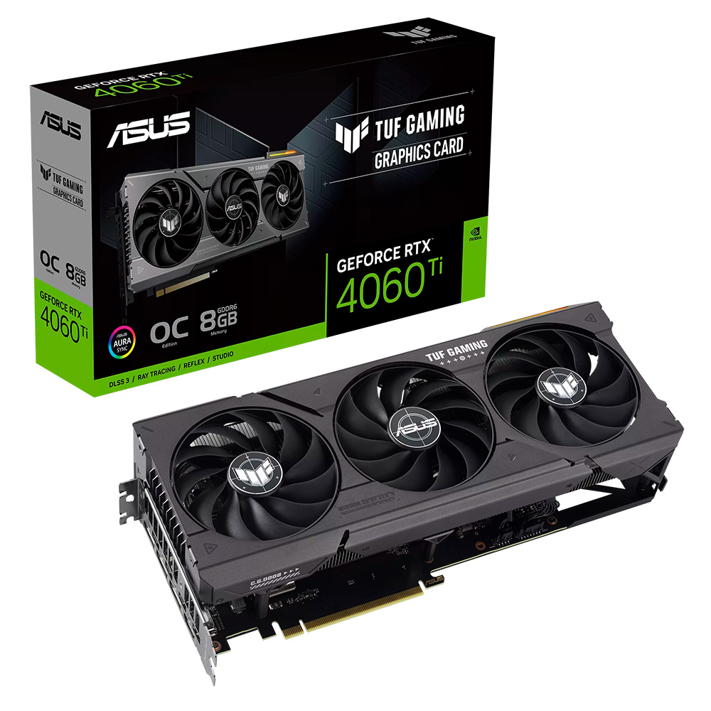 Placa Grfica Asus GeForce RTX 4060 Ti TUF Gaming 8GB GDDR6 OC DLSS3 1