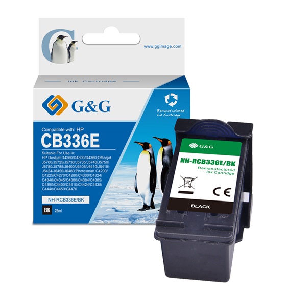 Tinteiro Compatvel G&G HP 350XL Preto 1