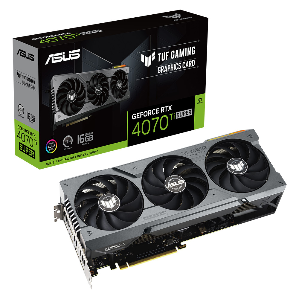 Placa Grfica Asus GeForce RTX 4070 Ti Super TUF Gaming 16GB GDDR6X DLSS3 1