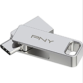 Pen Drive PNY Duo Link 128GB USB-C / USB-A Prata 1