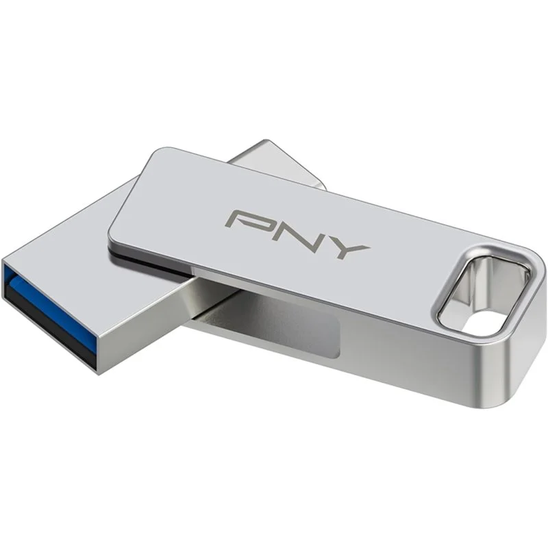 Pen Drive PNY Duo Link 128GB USB-C / USB-A Prata 2