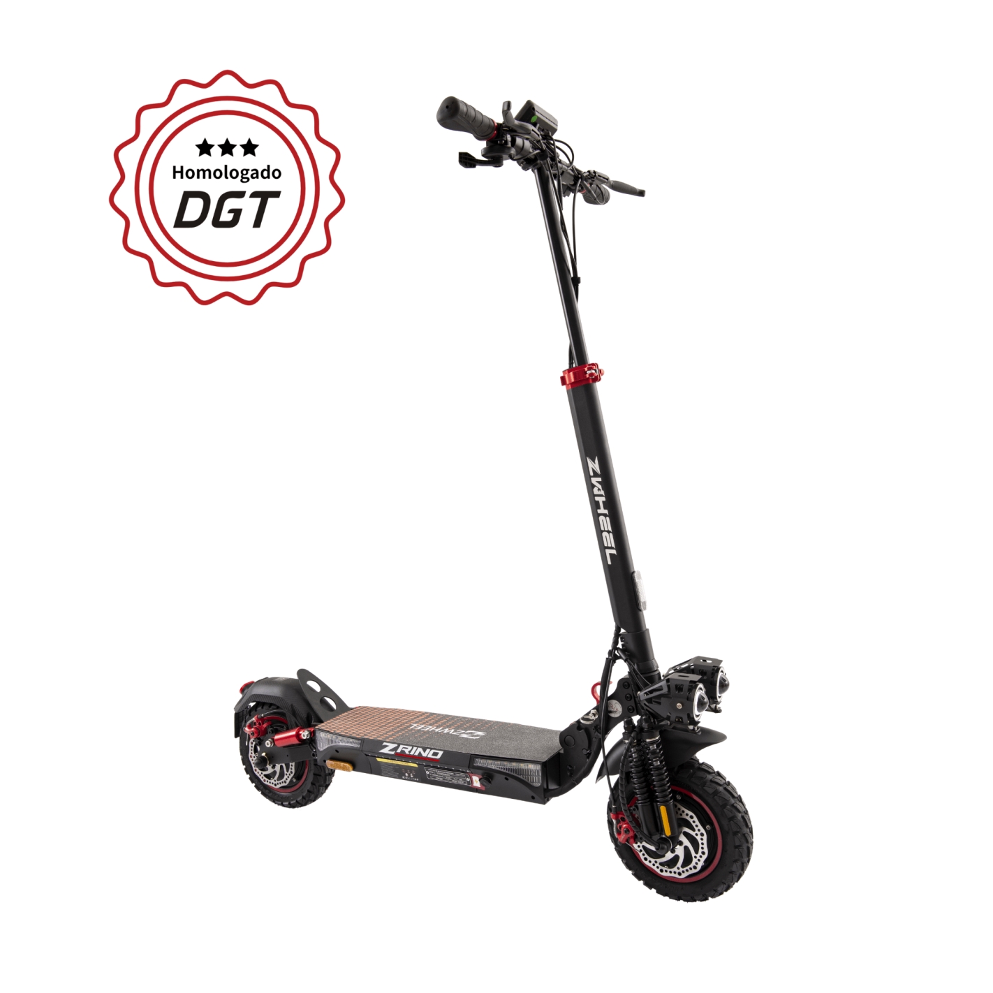 Trotinete Zwheel ZRino Duo Homologado 2x500W - 45KM Preta 1