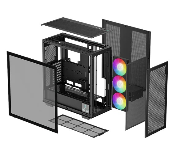 Caixa ATX Deepcool Morpheus Preta 2