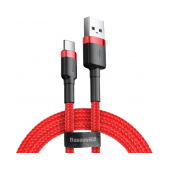 Cabo Baseus Cafule USB-A p/ USB-C 3A 1m Vermelho image