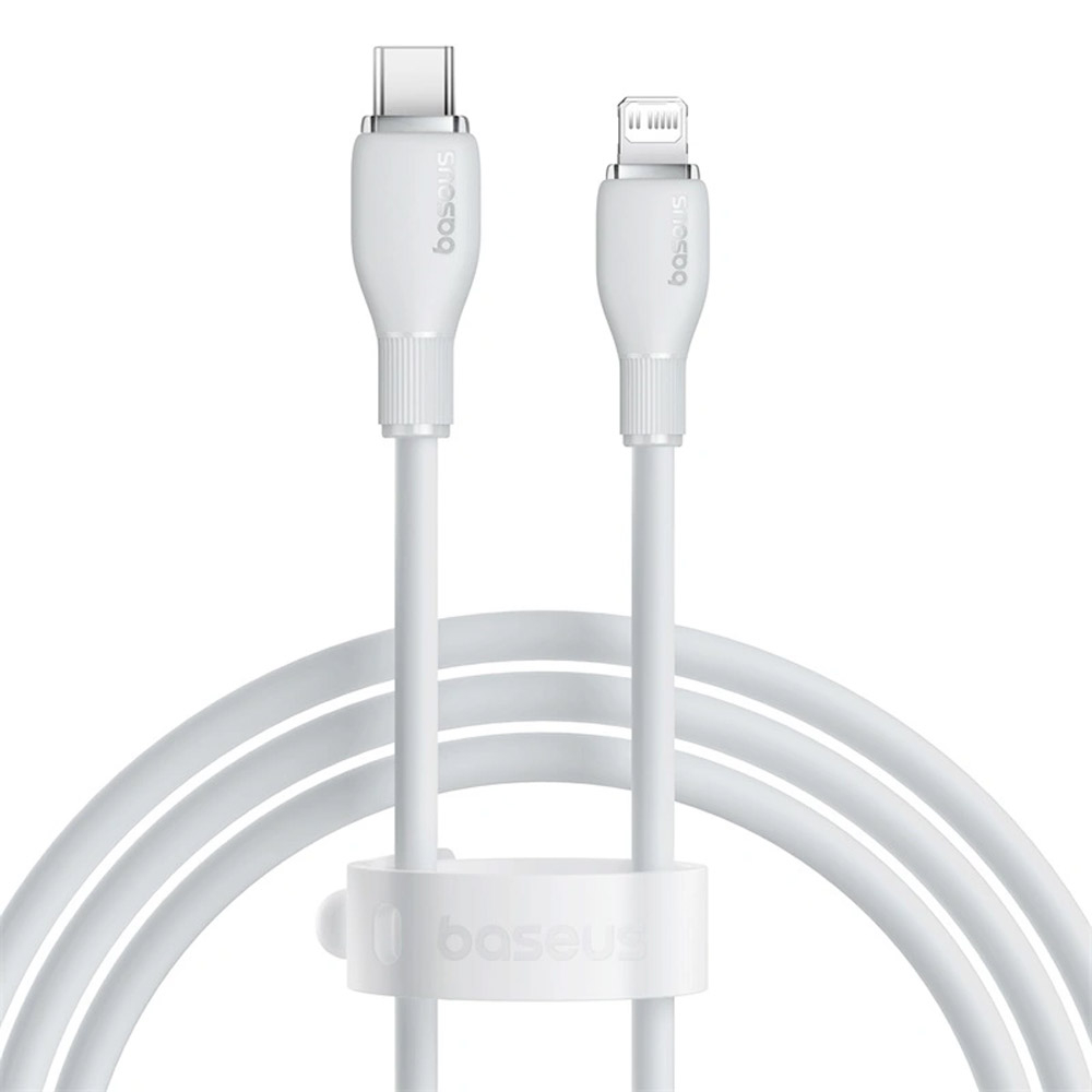 Cabo Baseus Pudding USB-C p/ Lightning 20W 1.2m Branco 1