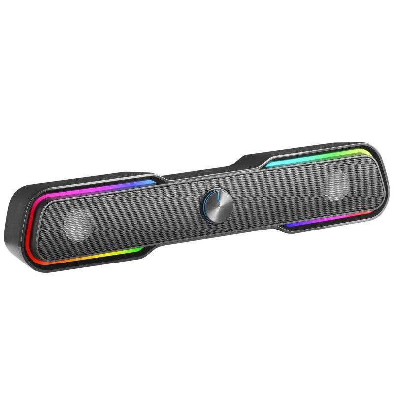 Soundbar Mars Gaming MSBX RGB 10W RMS Bluetooth Preta 1