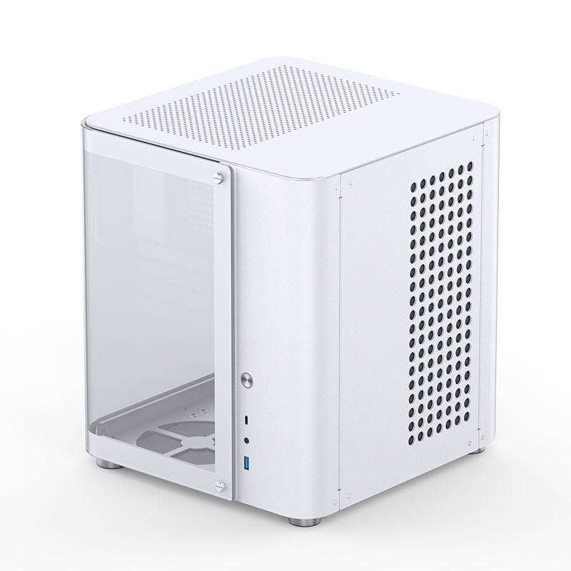 Caixa Micro-ATX Jonsbo TK-1 2.0 Vidro Temperado Branco 2