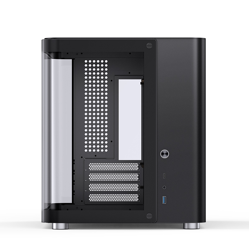 Caixa Micro-ATX Jonsbo TK-1 2.0 Vidro Temperado Preto 2