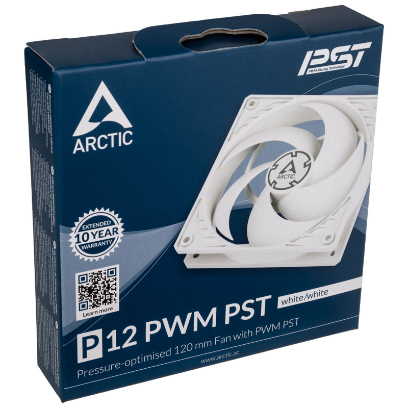 Ventoinha 120mm Arctic P12 PWM PST Branco 4