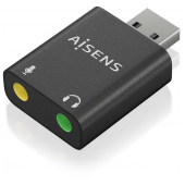 Placa de Som Aisens USB - Audio 48KHz Preto image