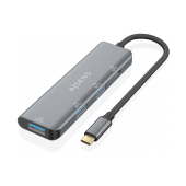 Hub USB-C 3.2 Aisens de 3 Portas USB-A e 1 Portas USB-C, Cinza image