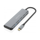 Hub USB-C 3.2 Aisens de 2 Portas USB-A e 2 Portas USB-C, Cinza image