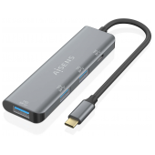 Hub USB-C 3.2 10G Aisens de 3 Portas USB-A e 1 Portas USB-C, Cinza image