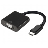 Conversor Aisens USB-C para VGA, Preto, 15cm image