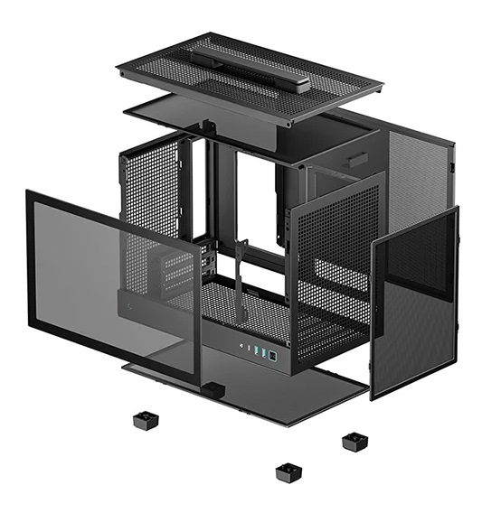 Caixa Mini-ITX Deepcool CH160 Airflow Preta 4