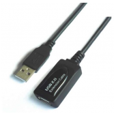 Cabo Extensão Aisens USB 2.0 Amplificado A-A M/F 15m Preto image