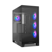 Caixa ATX Nox Hummer Glock Frameless Glass ARGB Preta image