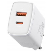 Carregador Baseus Compact CCXJ-B02 USB-C/USB-A 20W PD/QuickCharge 3.0 Branco image