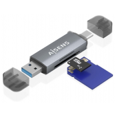 Leitor de Cartão Aisens SD, Micro SD, MMC, RS-MMC, MMC Micro, USB-A e USB-C image