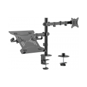 Suporte de Mesa Aisens Giratório e Inclinável para Portátil e Monitor/TV 9Kg de 17 a 32, Preto image