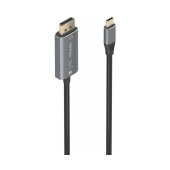 Cabo conversor bidirecional Aisens USB-C para Displayport 8K @ 60 Hz, USB-C/M-DP/M, preto, 1,8 m image
