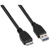 Cabo Aisens USB 3.0 Type-A M p/ micro-B M 2m Preto image