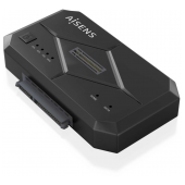 Dock Aisens SATA 2.5/3.5 e M.2 NVMe para USB 3.0/3.1 Gen1 Preto image