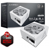 Fonte de Alimentação Montech Titan PLA 1200W 80 Plus Platinum PCIE5 Branca image