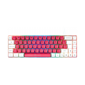 Teclado Mecânico GAMIAC TKL RGB69G SF Kailh Blue Branco/Rosa PT image
