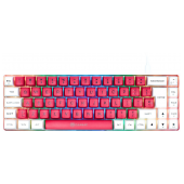 Teclado Mecânico GAMIAC TKL RGB69G SF Kailh Blue Branco/Rosa PT image