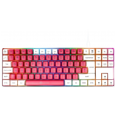 Teclado Mecânico GAMIAC TKL RGB90G Kailh Blue Branco/Rosa PT image