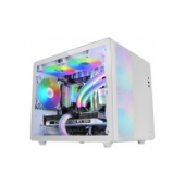Caixa Micro-ATX Mars Gaming MC-400 FRGB Tempered Glass Branca image