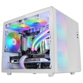 Caixa Micro-ATX Mars Gaming MC-400 FRGB Tempered Glass Branca image