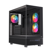 Caixa ATX Einarex Prisma S500 RGB Vidro Temperado Preto image