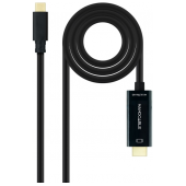 Cabo NanoCable Conversor USB-C a HDMI 4K@60Hz 5m Preto image