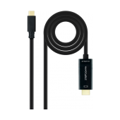 Cabo NanoCable Conversor USB-C a HDMI 4K@60Hz 5m Preto image