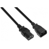 Cabo de Alimentação CPU Aisens C13/H-C14/M 1.5m Preto image